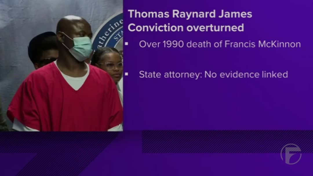 A Florida man walks free after spending decades in prison for a wrongful conviction