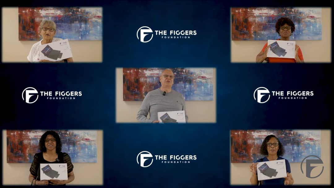 The Figgers Foundation Distributes F-Tabs to Seniors and Kids