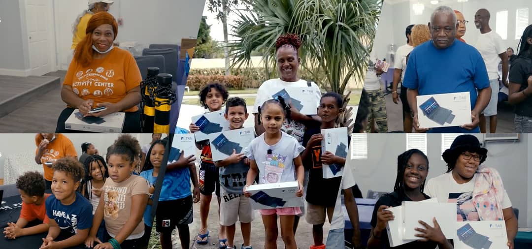 Figgers Foundation Brings Free Tablets to Families at Brown's Temple Ministry