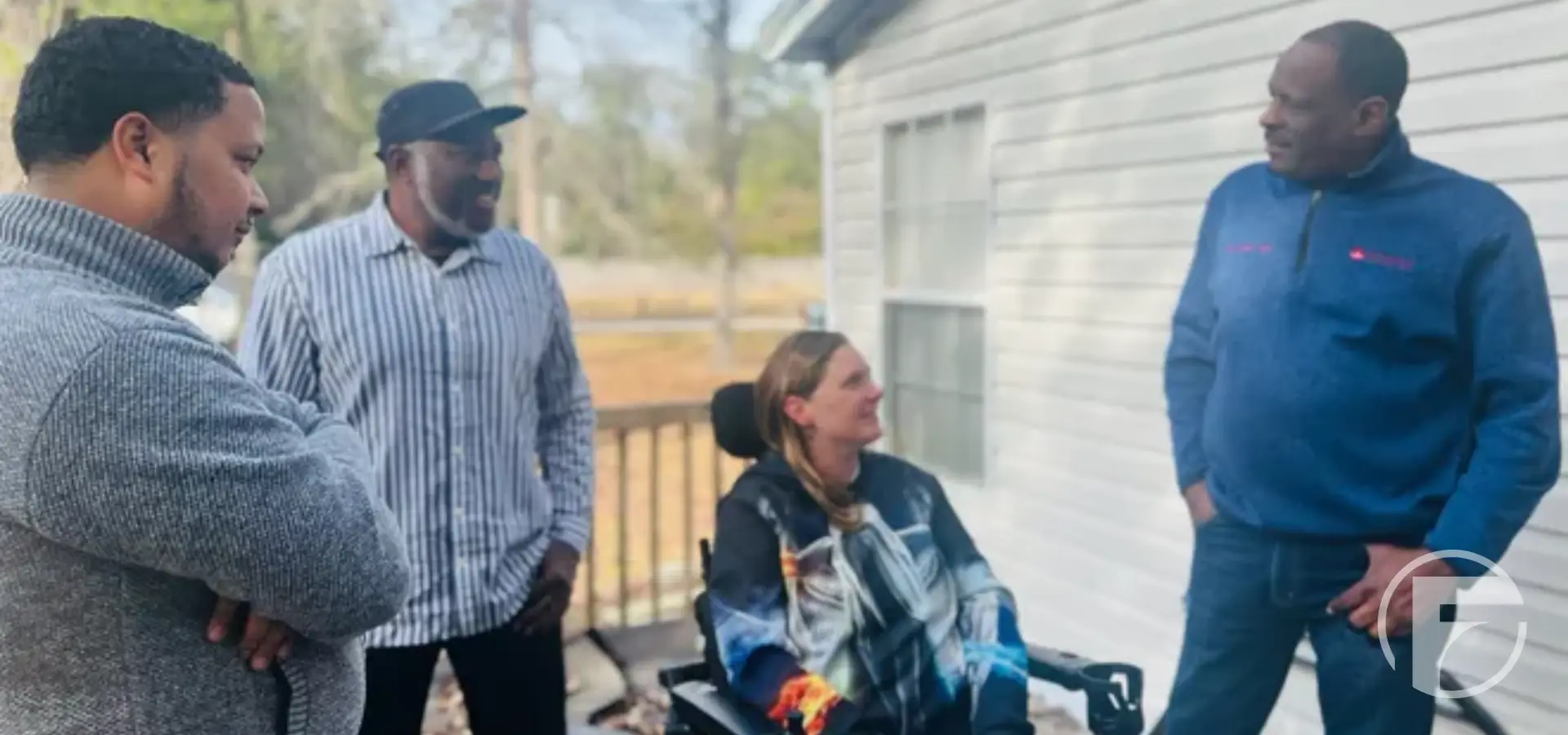 After freak car accident, local woman is paralyzed, receives ramp for Christmas