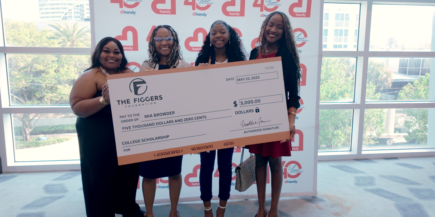 Figgers Foundation Awards $5,000 Scholarship at HANDY’s 20th Annual Scholarship Breakfast