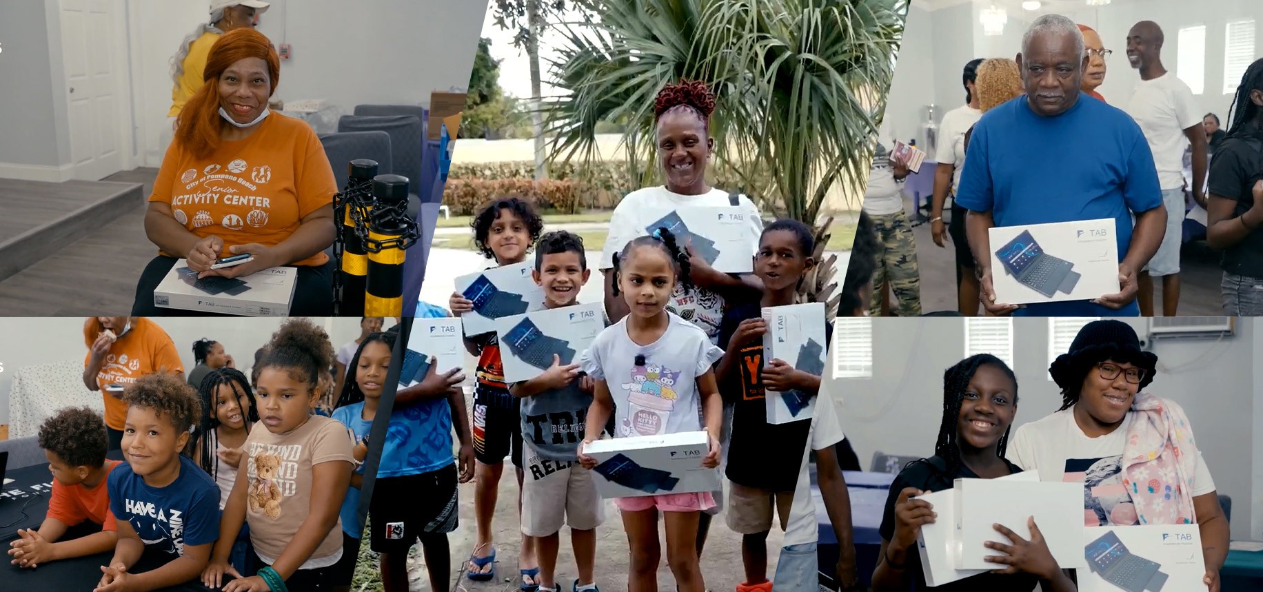 Figgers Foundation brought free tablets to families, students, teachers, and older