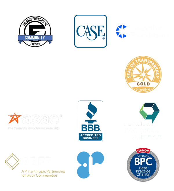 Figgers Foundation membership and accredited organization logos